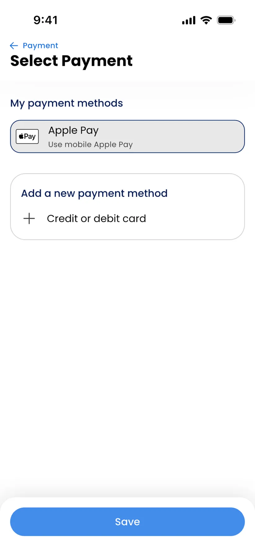 Checkout screen preview